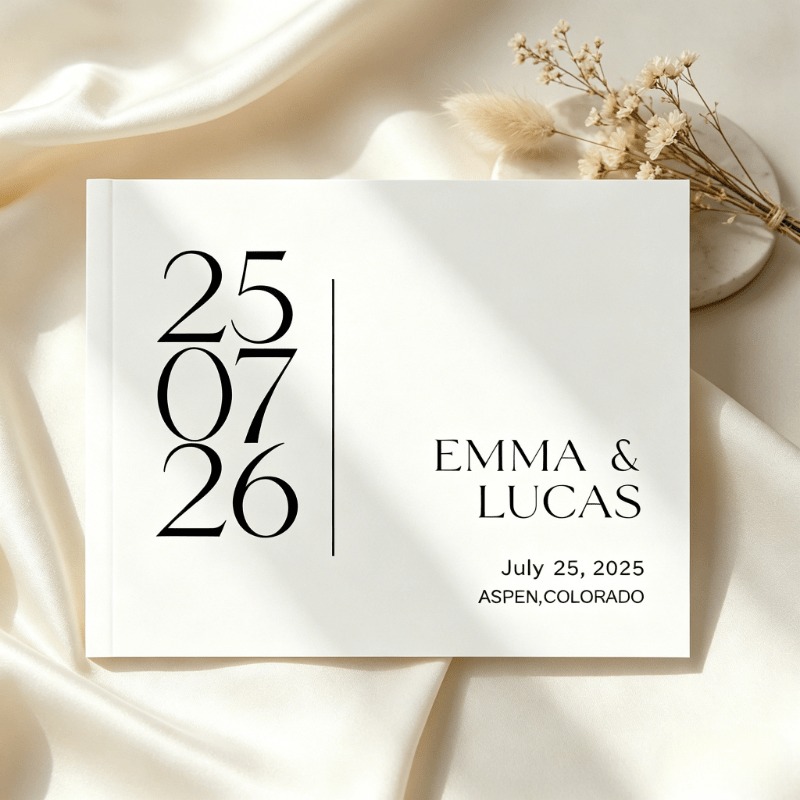 Photography Book - Custom Wedding Guest Book, Guest Book