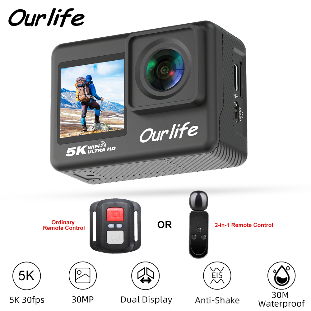 Photographic Memory - Ourlife 5K30FPS Action Camera 2.0'' Touch