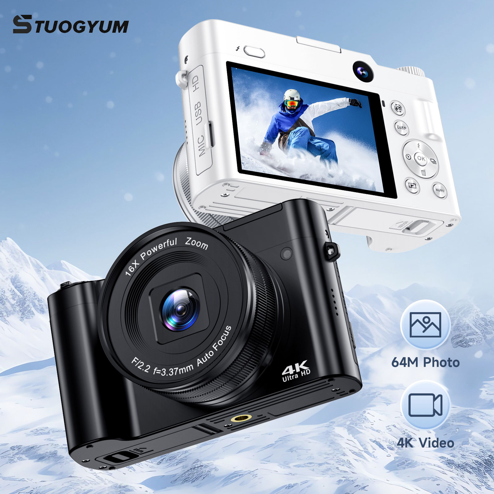 Photography Videos Free - 4K Digital Camera for Photography and