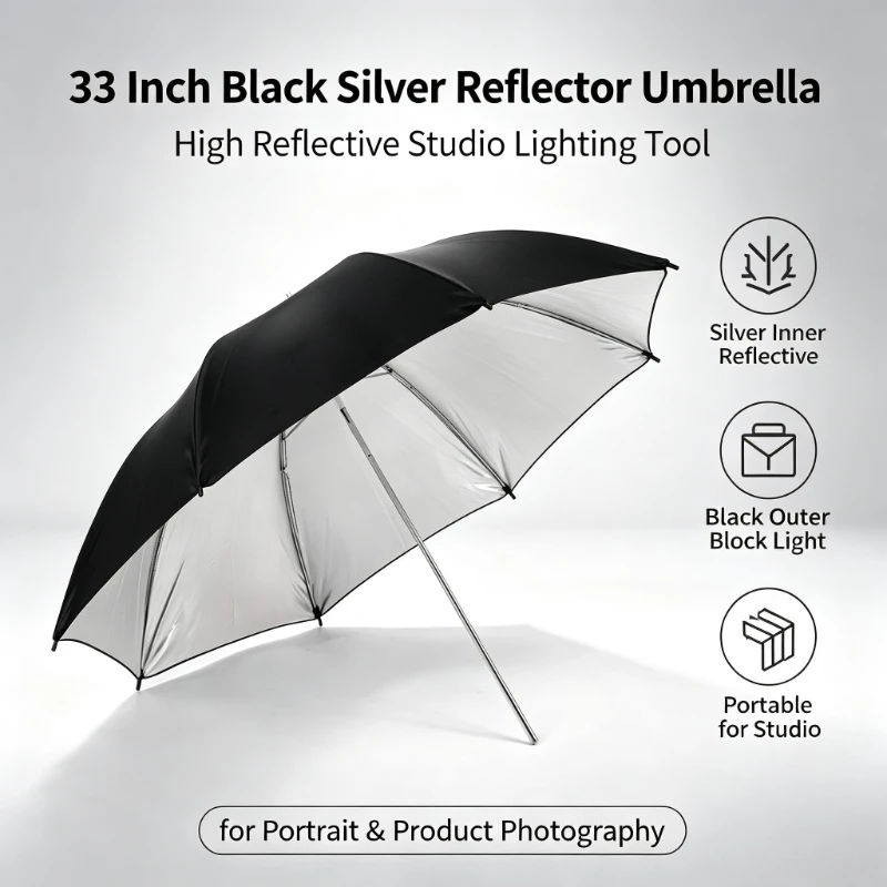 2026 Black Durable 33-inch Ref - Photography Umbrella review and price