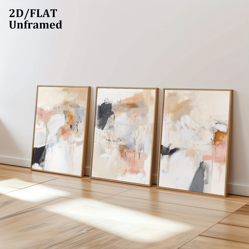 3pcs Frameless,Neutral Beige B - Photography Geometry review and price