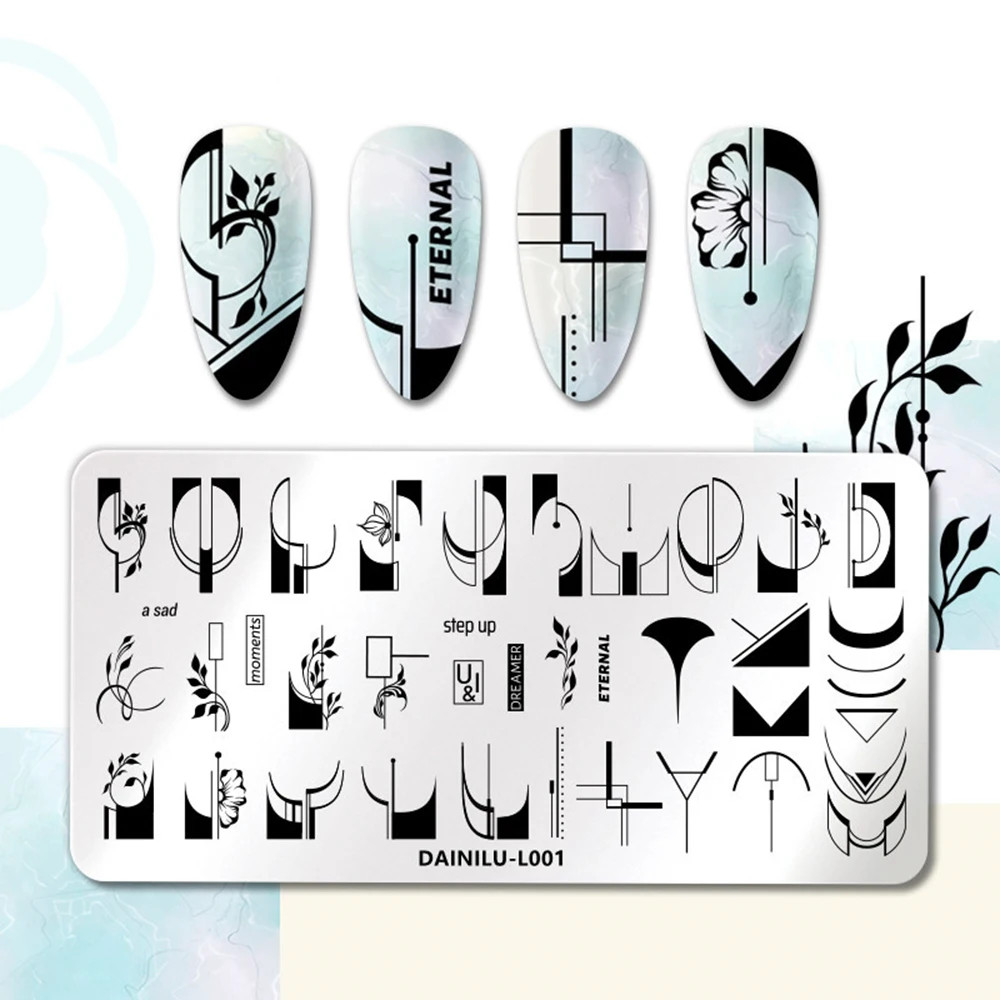 1PC Geometric Pattern Nail Sta - Photography Geometry review and price