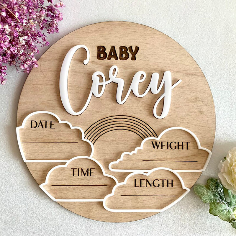 Custom Baby Name Announcement  - Photography Prompt review and price