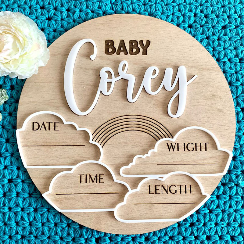 Custom Baby Name Announcement  - Photography Prompt review and price