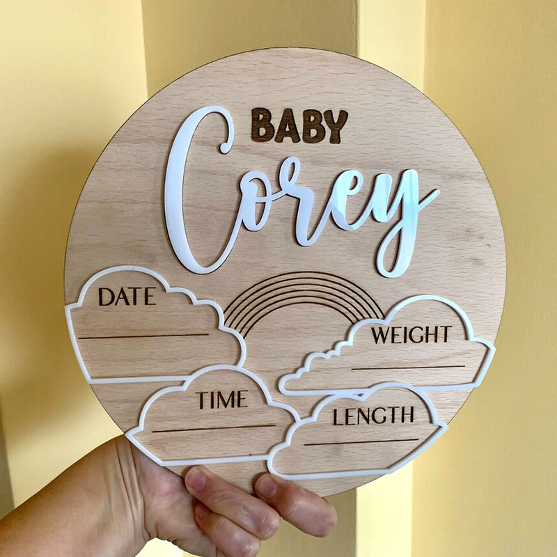 Custom Baby Name Announcement  - Photography Prompt review and price
