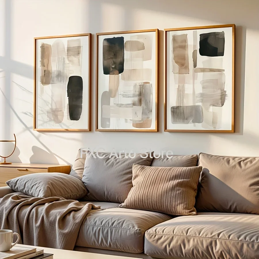 3PC frameless  of Black Beige  - Photography Geometry review and price