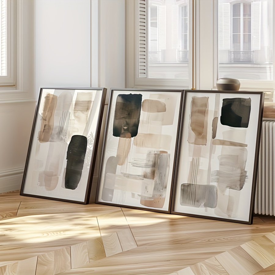 3PC frameless  of Black Beige  - Photography Geometry review and price