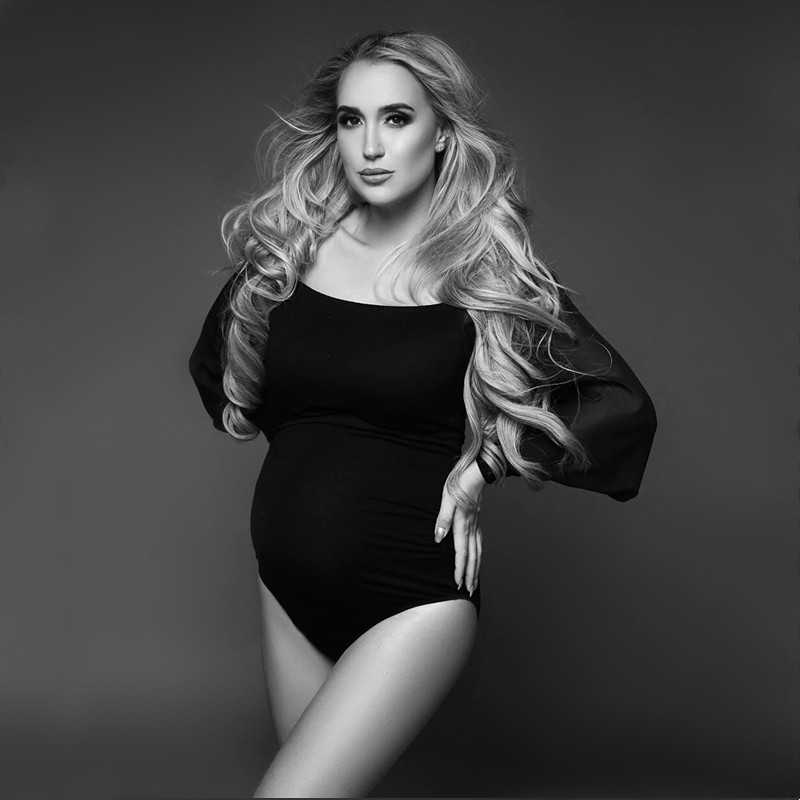 Black Puff Sleeve Maternity Bo - Photography Club review and price