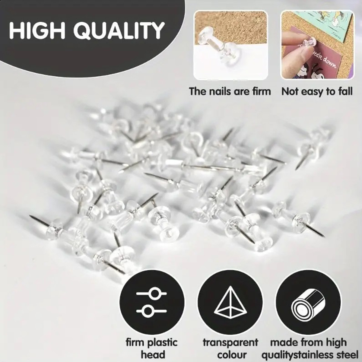 100/200/500/1000pcs Push Pins  - Photography Design review and price